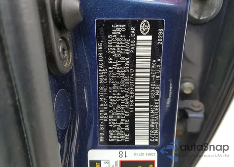 2015 Toyota Avalon Limited z USA, uszkodzony, nr VIN 4T1BK1EB5FU177417